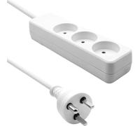 Prise multiple danoise 3 voies Proxtend 15m it blanc