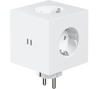 Prise multiple minimaliste carrée avec port USB-C - Sans câble - 30W