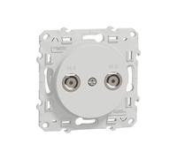 Prise Multiservice 1 poste Odace Blanc Schneider