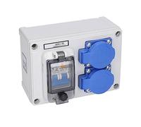 Prise Murale Abs Prise Murale Dualan Prise De Courant Boîte Prise 200250V avec 230V 40A 1P + N Rcd Prise De Courant Etanche