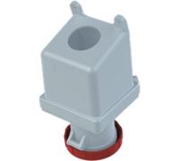 Prise murale Amphenol 125 ampères CEE à 5 broches (3P+N+PE), codage 6h rouge 200/346V à 240/415V fréquence 50 et