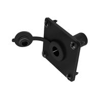 Prise murale d ' entrée femelle DC5521 pour câblage extérieur, prise d ' alimentation 12 V 5 A 60 W, carrée, couvercle attaché, module de point d ' accès de terminal marin, panneau femelle, basse