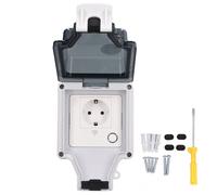 Prise murale extérieure étanche IP66, intelligente avec Wifi, 16 A, pour utilisation en extérieur