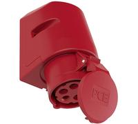 PCE Prise murale CEE femelle 115-6R 16 A 5 pôles 400 V rouge 1 pc