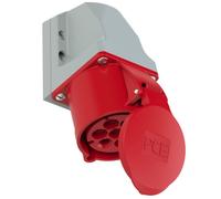 Prise murale femelle CEE 32 A 7 pôles PCE 127-6v 400 V rouge, gris 1 pc(s)