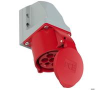 Prise murale femelle CEE 32 A 7 pôles PCE 127-6v 400 V rouge, gris 1 pc(s)