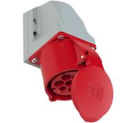 Prise murale femelle CEE 32 A 7 pôles PCE 127-6v 400 V rouge, gris 1 pc(s)