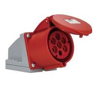 Prise murale femelle CEE 32 A 7 pôles PCE 127-6v 400 V rouge, gris 1 pc(s)