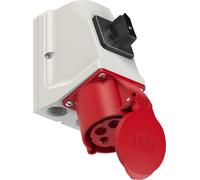 Prise murale PCE CEE interrupteur, 5 pôles, 32 A, 400 V, IP44