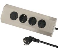 Prise murale pour cuisine avec 3 prises Schuko + 2 ports USB, câble de 2 mètres