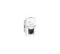 Prise murale RJ45 Cat6a LEGRAND STP 22.5X45 blanc