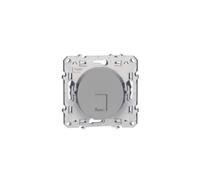 Prise murale RJ45 Odace Gris Aluminium Schneider Electric