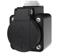 Prise murale SCHUKO® - 230 V - 16 A - IP44 - Noir - Borne à vis - Mennekes