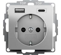 Prise Murale Usb Double Gira Avec Sécurité Plus - 2459600