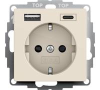 Prise Murale Usb Double Type A/C Avec Sécurité Plus - 245901