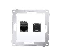 GN.COMP.2XRJ45 KAT6 UM.BLANC SIMON54 D62.01/11
