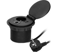 Prise ORNO OR-GM-9015/B 1 prise 2 USB C), noir