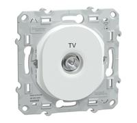 Schneider Electric – Prise TV simple Ovalis S320405 – Blanc