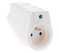 Prise parafoudre Simple 2P+T - Security Pro - Zenitech (Lot de 4)