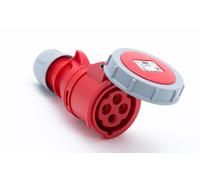 Prise portable 32A 4P 400V rouge IP67 SHARK 2242-6