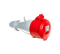 Prise portable 32A 5P 400V rouge IP44 P17 TEMPRA 555219