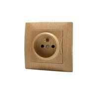 prise pour montage encastré, ensemble mural 250 V AC 16 A, grain de bois Prise française