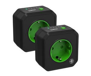 Prise programmable - ANSMANN - AES1 - 2 prises - 2500W - Compte à rebours - Noir