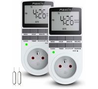 Prise Programmable Digitale, Minuterie Numérique Journalier/Hebdomadaire, Programmateur Prise Electrique avec Ecran LCD et Mode Al