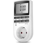 Prise Programmable Digitale Minuterie Numérique Journalier Programmateur Prise Electrique avec Ecran LCD et Mode Aléatoire