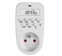 Prise programmable - GreenBlue - GB362 E - Horloge digitale - Charge max. 16A - IP20 - Blanc