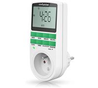 Prise Programmateur Digital FISHTEC Minuteur 10 Programmes Mode Aléatoire LCD 3680 W 16 A Économies Énergie