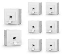 Prise réseau Cat6A, à encastrer ou à fixer en surface, 1 connecteur RJ45, lot de 8