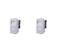 Prise réseau de données RJ45 compatible Bticino Matix CAT 6 UTP couleur blanche