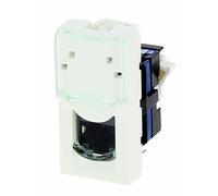 Prise réseau RJ45 - 2 modules - catégorie 5E - FTP - Mosaic LEGRAND