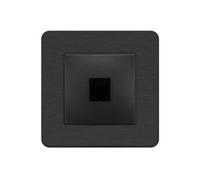 Zenitech - Prise réseau RJ45 complète - catégorie 6 - métal Noir brossé - Kouro Noir G