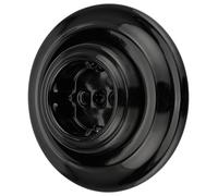 Prise rétro en porcelaine, noire, à encastrer, 250V, 16A