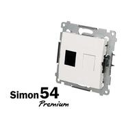 Prise RJ11 - SIMON - Premium - Rectangulaire - Prêt à poser - 2P+T