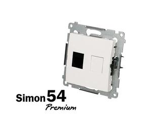 Prise RJ11 - SIMON - Premium - Rectangulaire - Prêt à poser - 2P+T