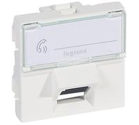 LEGRAND Plastron Mosaic 45x45 incliné 45° 1 port RJ45 CAT 6 STP