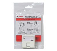 Prise RJ45 multimédia LEGRAND pour moulure appareillage en saillie blanc