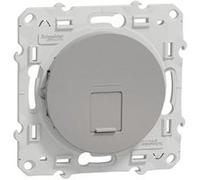 Schneider Electric S530476 Odace, prise RJ45, Grade 3 (Multimédia), Cat.6 STP, Alu Odace, prise RJ45 Alu, grade 3 (multimédia) cat. 6 STP, à vis