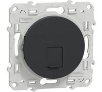 Prise RJ45 ODACE Schneider Electric grade 3 multimédia STP S540476 Gris anthracite G
