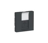 Prise RJ45 Unica - Cat.6 FTP - 2 modules - Anthracite