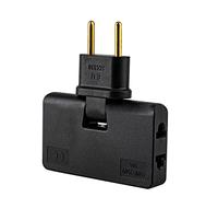 Prise Rotatif Adaptateur EU sans Fil?Rallonge Prise Murale Plate À Rotation 180 Degrés 1 À 3 Adaptateur Prise EU 110?250V Prise Courant D'extension À Fiche Plate Ultra Fin