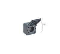 Prise saillie Cyklone étanche Debflex avec terre anthracite - 730420