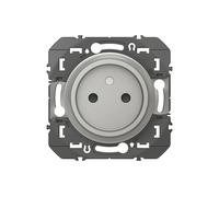 Prise encastrée 2P Legrand Dooxie 0 952 44 16A 250V Protection enfant Aluminium mat