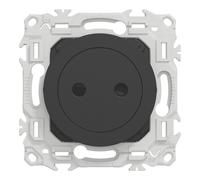 Prise sans terre affleurante 1 poste Schneider Electric Odace noir