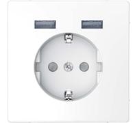 Prise SCHUKO avec chargeur USB anth - Prise MEG2366-6034