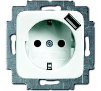 Prise SCHUKO Busch-Jaeger 20 EUCBUSB-214, USB-A, Reflex SI, avec protection tactile renforcée, 1 pièce.