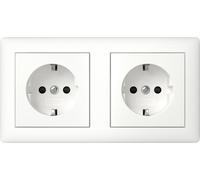 Prise Schuko Double Gira Avec Système De Sécurité Plus 55 - 478604